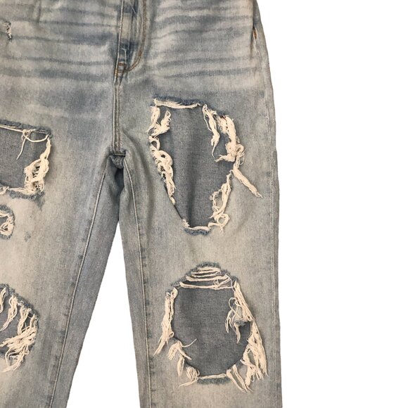 Urban Outfitters BDG Mom Jeans Women’s Size 27 Light Wash Distressed High Rise - Picture 7 of 12